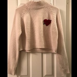 Cropped Knitted Sweater